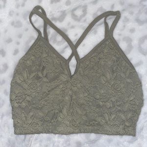 Olive colored Crop top